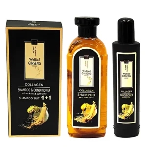 Wellice Ginseng Essence Collagen Shampoo + Conditioner 2 in 1
