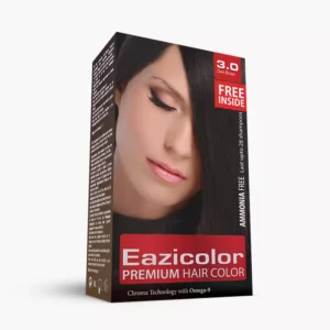 Eazicolor Premium Hair Color Kits for Women (3.0 Dark Brown)
