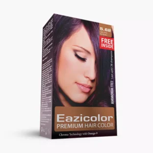 Eazicolor Premium Hair Color Kits for Women (5.62 Light Red Violet Brown)