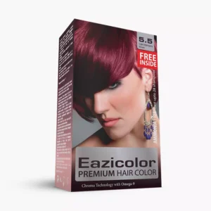 Eazicolor Premium Hair Color Kits for Women (5.5 Light Mahogany Brown)