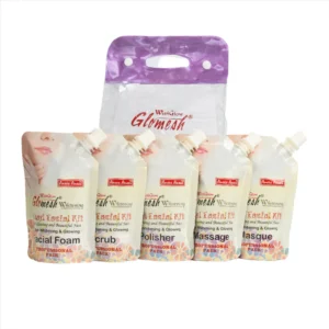 Glomesh White Glow Facial Kit 5 in 1 Pouch