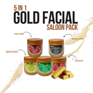 5 in 1 Gold Facial Kit Saloon Pack