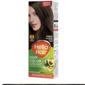 Hello Hair - Hair Color Dark Brown 3 ( Retail-300)
