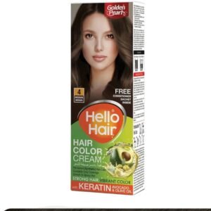 Hello Hair - Hair Color Medium Brown 4 ( Retail-300)