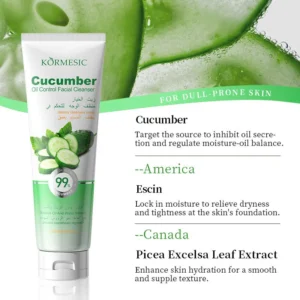 Kormesic Cucumber Oil Cintrol Facial Cleanser 150ml