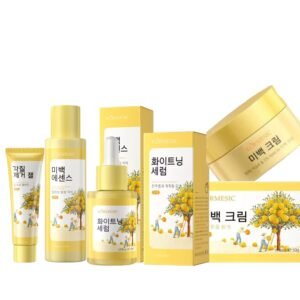 Kormesic Korean Whitening Cream, Serum, Essence Water & Exfoliating Gel Set